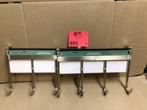 15-1116 in. Satin Nickel Over-the-Door Smooth Hook Rack by Liberty Customer Returns See Pictures