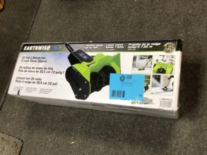 lot 16 image: 12 in. 20-Volt 4.0 Ah Cordless Electric Snow Thrower by Earthwise Customer Returns See Pictures