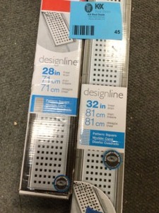 lot 45 image: Lot Assorted Designline Linear Drain Customer Returns See Pictures