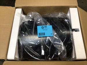 lot 27 image: Centennial Black, Extra Large, Steel, Post Mount Mailbox with Premium Silver Handle and Flag by Architectural Mailboxes Customer Returns See Pictures