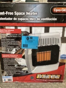 lot 9 image: 12,000 BTU Infrared Vent Free Natural Gas Wall Heater by Dyna-Glo Customer Returns See Pictures