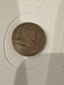 lot 5 image: 1858 Flying Eagle Cent