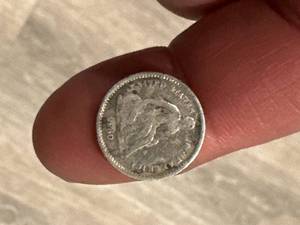 lot 11 image: 1860 Seated Liberty Silver Half Dime