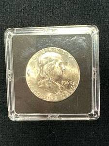 lot 28 image: 1963 Franklin Half Dollar