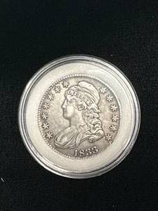 lot 34 image: 1833 Capped Bust Half Dollar
