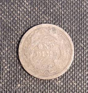 1877-CC CARSON CITY SEATED LIBERTY DIME
