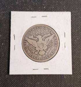 1915-S US BARBER HALF DOLLAR FINE