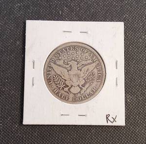 1915-D US BARBER HALF DOLLAR FINE