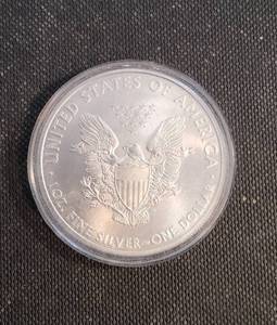 2010 AMERICAN SILVER EAGLE 1 TROY OZ .999 FINE SILVER IN AIRTITE