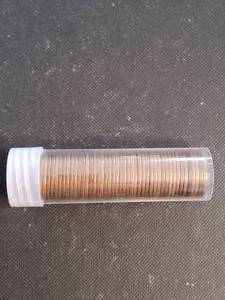 1937 DATE ROLL OF 50 US WHEAT CENTS