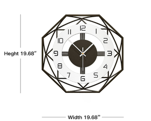 lot 18 image: Yijidecor Decorative Art 20 inch Wall Clock