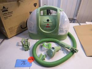 lot 76 image: BISSELL Little Green Multi-Purpose Portable Carpet and Upholstery Cleaner, 1400B