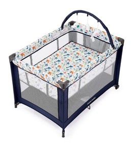 lot 82 image: Pamo Babe Portable Playard,Sturdy Play Yard with Mattress and Toy bar with Soft Toys