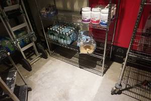 lot 25 image: Stainless Steel 5 Level Adjustable Shelving Unit