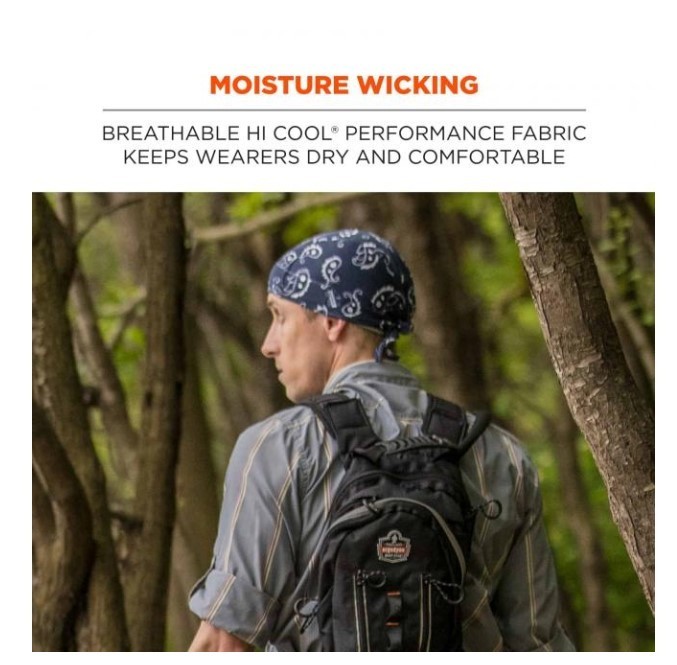 lot 800 image: NEW 2 Pack of Chill-Its 6615 High-Performance Bandana Do Rag - Terry Cloth Sweatband - CAMO