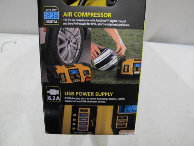 lot 629 image: Stanley Fatmax Professional Power Station with 120 PSI Air Compressor