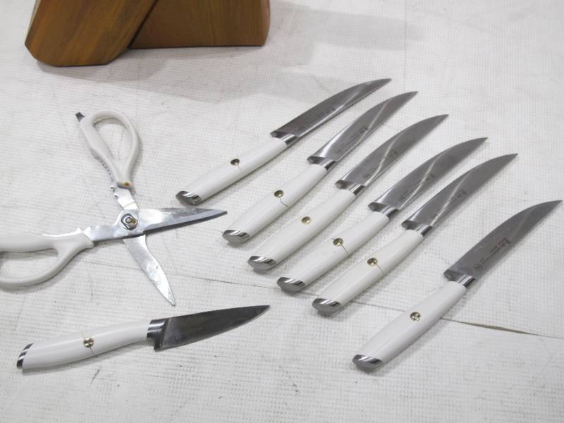 Cangshan L1 Series 12-Piece Forged Knife Set - White (1026078) for sale  online