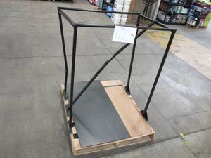 lot 416 image: Metal Frame Welded to Pallet - Perfect for Placing Tools, Rugs, umbrellas, or to build on