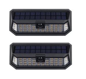 lot 531 image: NEW Westinghouse 1200 Lumen Linked Solar Motion Activated Wall Light (2-Pack)