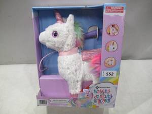 lot 552 image: NEW Members Mark Walking & Dancing Unicorn - White