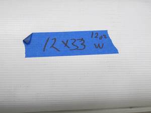 lot 475 image: NEW Vinyl Tarp - 12 x 33  White  White Vinyl tarp - 12 oz. Medium Light Duty