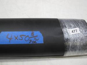 lot 477 image: NEW Vinyl Tarp - 4 x 50  Black  White Vinyl tarp - 9 oz. Lightweight Duty