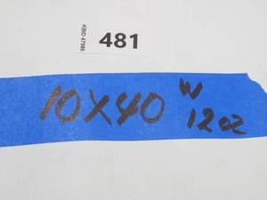 lot 481 image: NEW Vinyl Tarp - 10 x 40  White  White Vinyl tarp - 12 oz. Medium Light Duty