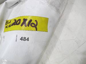 lot 484 image: NEW Vinyl Tarp - 12 x 20  White  White Vinyl tarp - 12 oz. Medium Light Duty