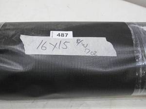 lot 487 image: NEW Vinyl Tarp - 15 x 16  Black  White Vinyl tarp - 9 oz. Lightweight Duty