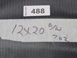 lot 488 image: NEW Vinyl Tarp - 12 x 20  Black  White Vinyl tarp - 9 oz. Lightweight Duty