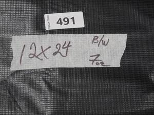 lot 491 image: NEW Vinyl Tarp - 12 x 24  Black  White Vinyl tarp - 9 oz. Lightweight Duty