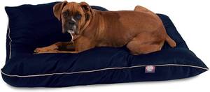 lot 584 image: NEW 35x46 Black Super Value Pet Dog Bed By Majestic Pet Products Large - Navy