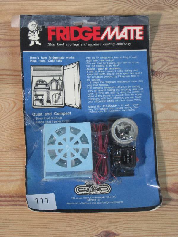 lot 16 image: Fridgemate external fan A10-2612VP 12 V
