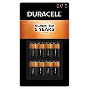 lot 35 image: Duracell 9V Alkaline Batteries, 8-count