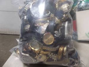 Bulk Lot Of Assorted Watches (2 Gallon Bag-Over 10 lbs)