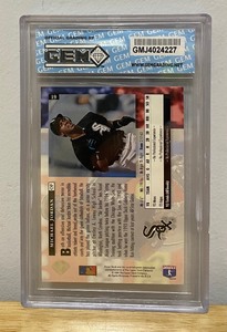 lot 41 image: 1994 Upper Deck Michael Jordan MLB Rookie Graded Card Chicago White Sox Card W