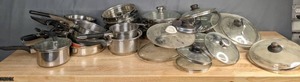 lot 125 image: Large Variety of Pots, Pans and Lids  B