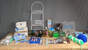 lot 127 image: 4D 5-in-1 Grooming Kit, Collection of Personal Hygiene, Bath Products (Irish Spring, Reach, Arm & Hammer), Fragrance (Juicy Couture, Aramis), Jewelry, and More  B