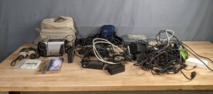 lot 157 image: Simmons Spectrum Model 99730 Binoculars, Sharp Camcorder, Miscellaneous Cords and More B
