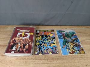 lot 72 image: A Collection of 20 Various Comic Books Including ZEN, NextMen, Shadowhawk and More  K