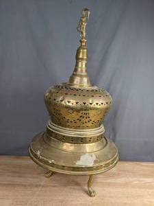 lot 155 image: Turkish Hammered Copper Brass Brazier B