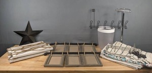 lot 138 image: Assortment of Home Decor and Bathroom Supplies G