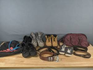 lot 142 image: Womens Shoes, Boots, Leather Belts and Bags Adidas Vans Caterpillar G