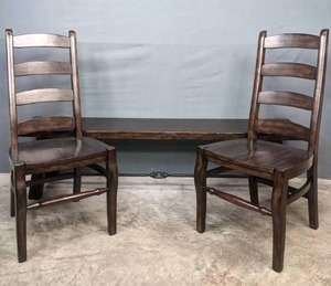 lot 198 image: Pottery Barn Two Chairs and Bench F