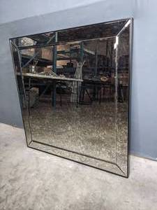 lot 214 image: Large Square Pottery Barn Mirror F