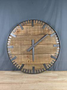 lot 193 image: Large (26.25 Round) Wall Clock F