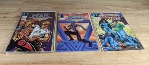 lot 80 image: Collection of 21 Comic Books Prudence & Caution, War Dancer, Spider-Man and The Mighty Thor, Shadowman, H.A.R.D. Corps, Archer & Armstrong, Dogs or War, Unforce, Out Breed, Duckman King Chicken and More K