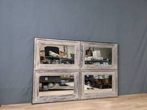 lot 208 image: Pottery Barn Wall Mirror with Four Frames  F