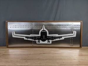 lot 221 image: Unique 3D Metal Airplane Wall Art F