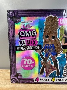 lot 6 image: LOL Surprise OMG Remix Super Surprise With 70 Surprises Including 4 Fashion Dolls and 4 Suprise Dolls & Rock Band Accessories Y